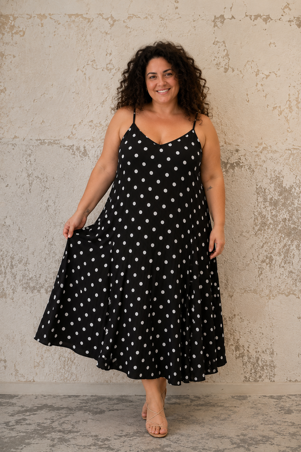 Abito Pois - Con Lino