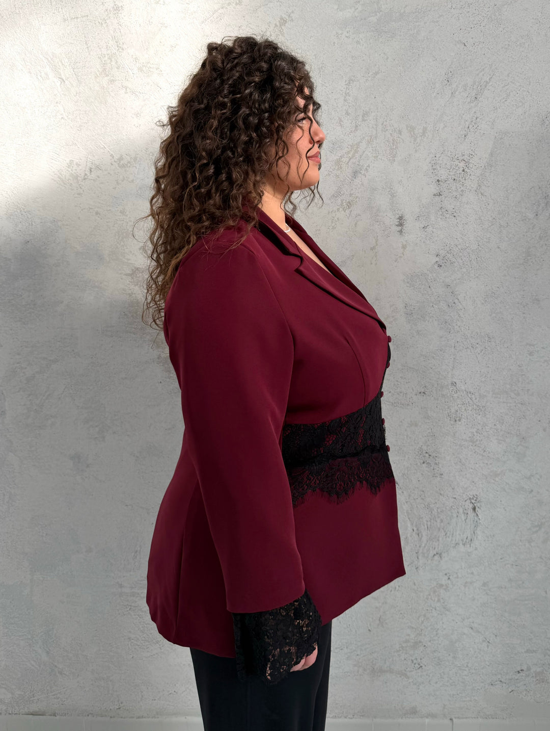 BLAZER CON DETTAGLI IN PIZZO