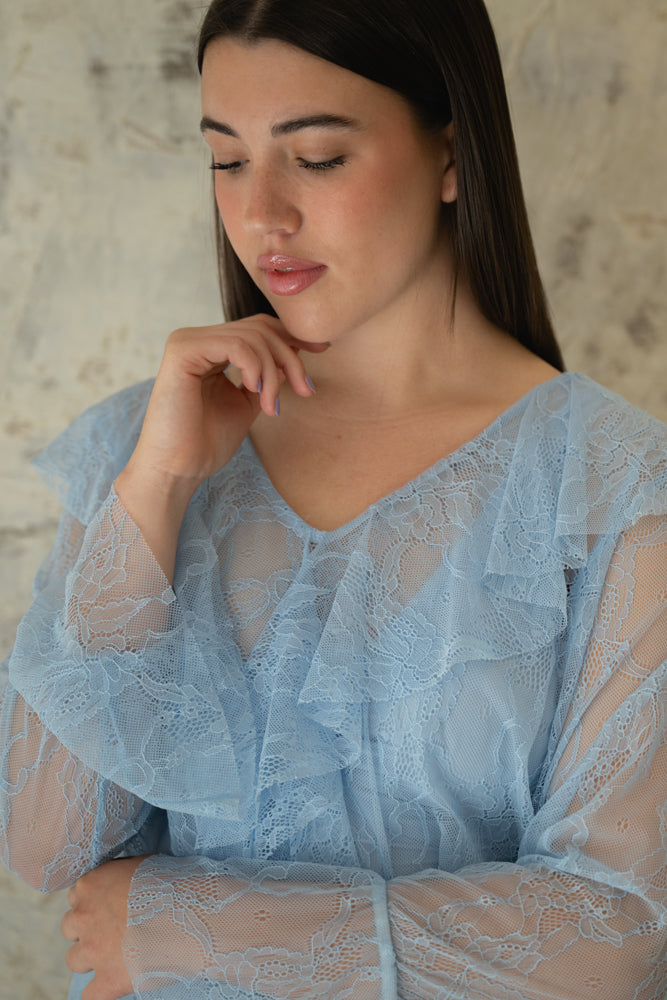 Camicia Leggera in Pizzo