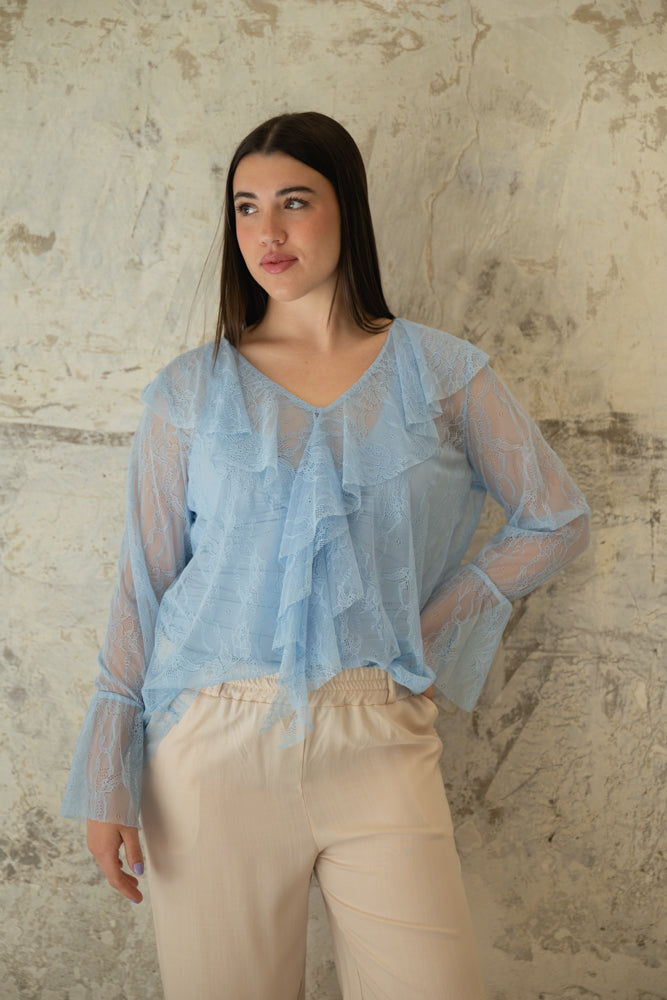 Camicia Leggera in Pizzo